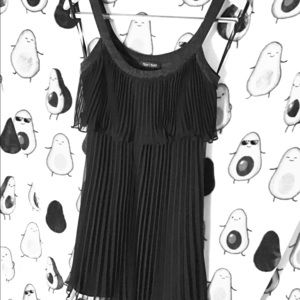 WHBM NWOT pleated mini strapless dress